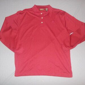 Men’s Cubavera Long Sleeve Polo Size XL red pineapple logo